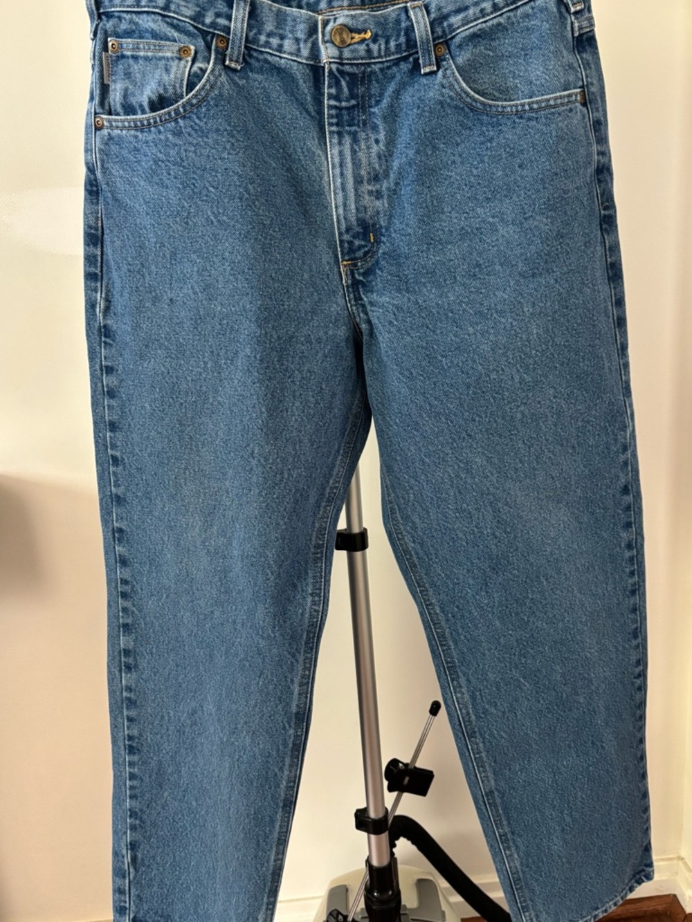 Carhartt Men's Straight Jeans in Blue Denim